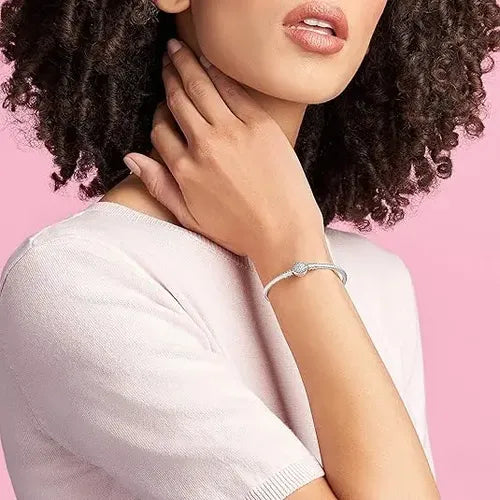 PULSERA CON CIERRE DE CORAZÓN PAVÉ590727CZ 16CM SIN CAJA 2
