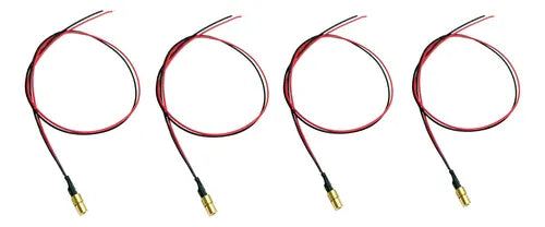 4 Módulos Láser Rojo de 5 mW 650 nm con Punto de 4 mm | Grado B