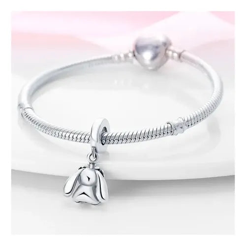 Dije Charm de San Valentín para Pulsera Color Plateado | Grado B