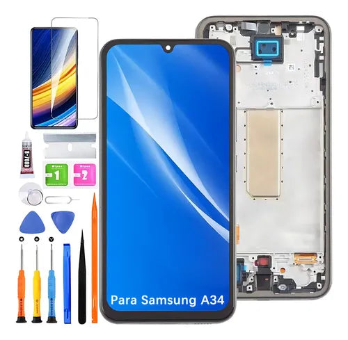 Pantalla Incell Ladyson para Samsung A34 5G A346 y A346B Color Negro | Grado B