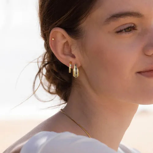 Pendientes con Circonitas para Mujer y Niñas Color Dorado | Grado B