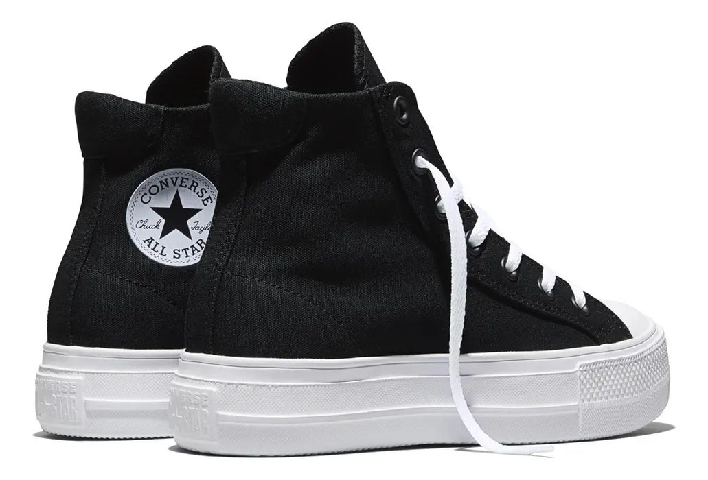 Tenis Converse Day One Platform  A19292c Mujer Negro Liso 24 Mx GRADO A
