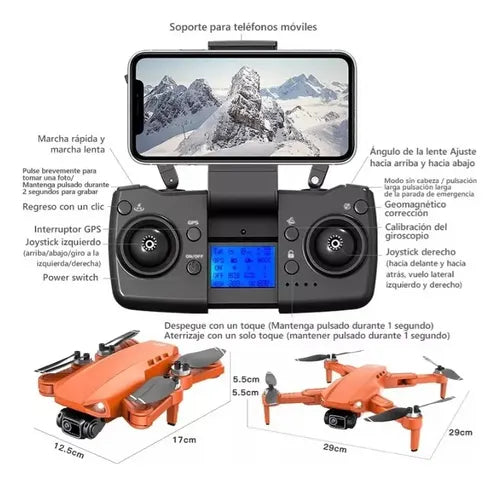 Drone Axnen L900 Pequeño Fpv con Cámara 4K y GPS Profesional | Grado B