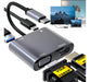 Adaptador 4 en 1 USB C a HDMI y VGA 4K con Carga PD de 100W para MacBook | Grado B
