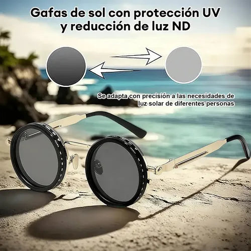 LENTES JAGUAR SOL REDONDO CIRCULARES GAFAS RETRO HOMBRE MUJE