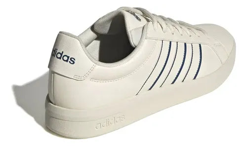 Tenis adidas Grand Court Base 3.0 Casuales HQ0068 Blanco Liso Talla 26 MX | Grado A