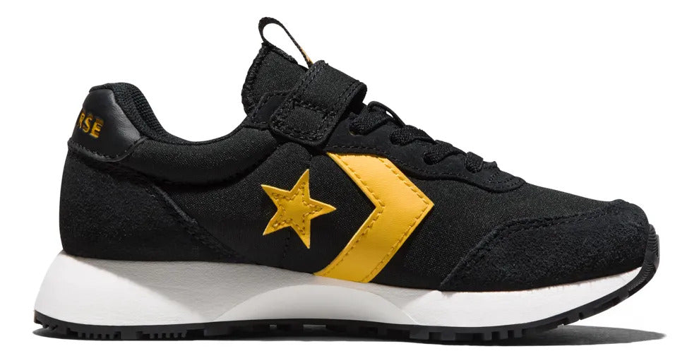 Tenis Converse Omega Trainer Seasonal Color A17075c Niños Negro Liso 21.5 MX GRADO A