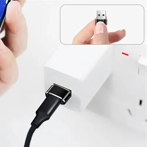 Adaptador USB Tipo C Hembra a USB Macho Color Plateado | Grado B