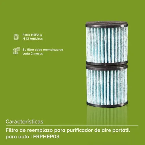 AVERA FILTRO HEPA PARA PURIFICADOR DE AIRE PORTATIL FRHEPA03 BLANCO