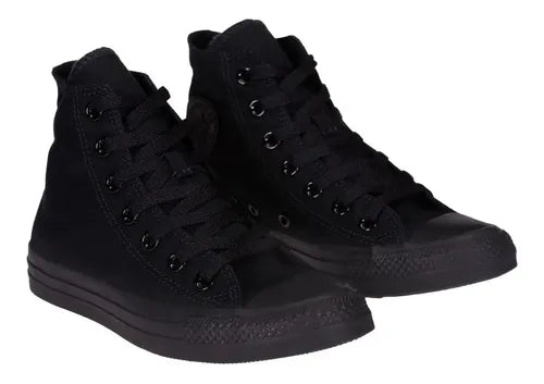 Tenis Converse All Star Chuck Taylor Monocromáticos Negros Unisex Talla 24.5 MX | Grado B