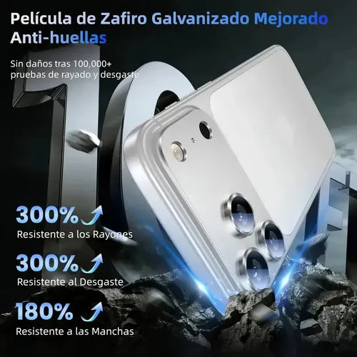 2 Protectores de Lente de Cámara para iPhone 17 Pro y Pro Max | Grado B