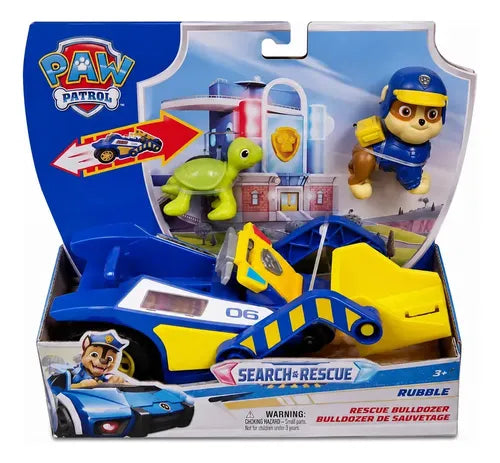 Vehículo de Juguete Paw Patrol Search & Rescue, con 2 Figuras y Acción de Retroceso, para Niños y Niñas | Grado A