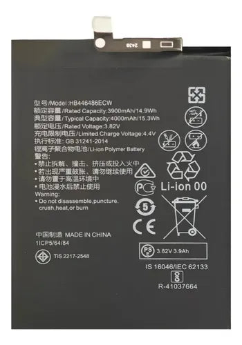 Batería HB446486ECW para Huawei Y9 Prime 2019 Y9S y 9X | Grado B