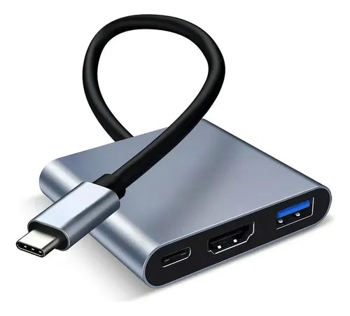Adaptador 4 en 1 USB C a HDMI y VGA 4K con Carga PD de 100W para MacBook | Grado B