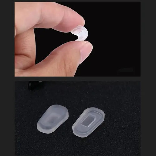 10 Almohadillas Nasales de Silicona Suave para Lentes | Grado B