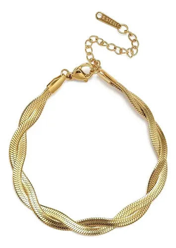 Pulsera de Acero Inoxidable Tipo Cuerda Trenzada para Hombre | Grado B