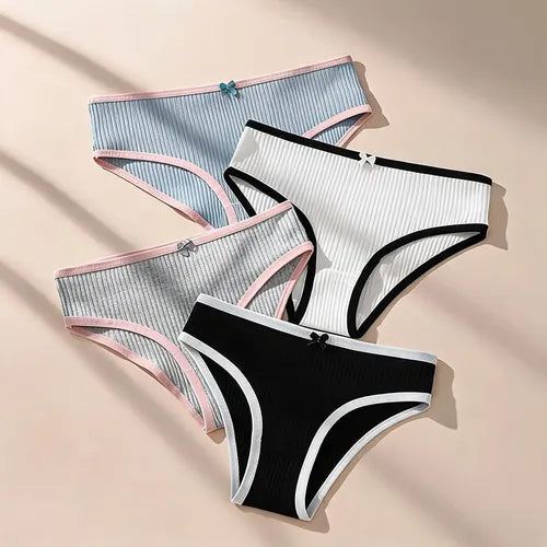 Bragas, Bragas de Tendencia de Moda para Mujeres, 4 Piezas | Grado B