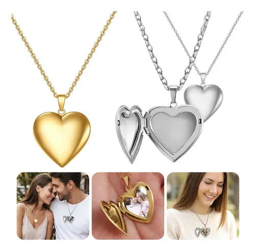 Collar 2 en 1 con Dije de Amor para Mujer | Grado B
