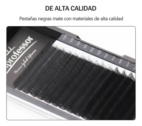 Pestañas Lashprofessor Volume Lash Negras Curvatura C de 8 a 12 mm | Grado B