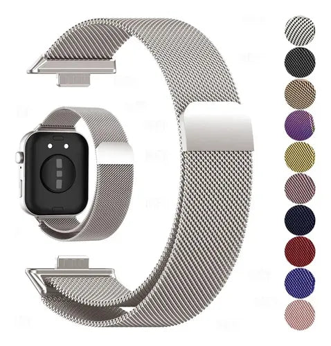 Correa de Acero Inoxidable para Huawei Watch Fit 3 y 4 con Mica 3D | Grado B