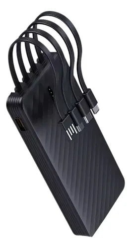 Batería Portátil de Carga Rápida 10000 mAh con Cables | Grado B
