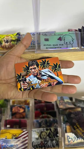 Sticker Cover Tarjeta Crédito Scarface Cara Cortada | Grado B