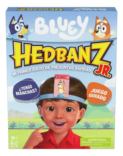 Spin Master Games, Bluey Hedbanz Jr Juego de Mesa para Niños | Grado A