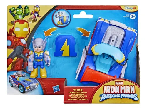 Set Iron Man and His Awesome Friends Thunder Roadracer Thor | Grado A