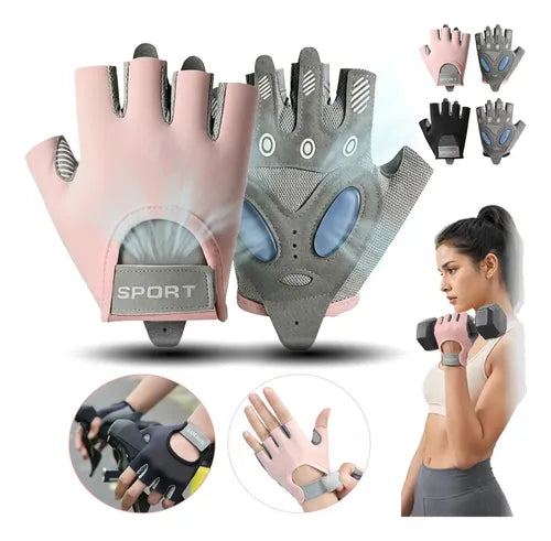 Guantes de Gimnasio para Mujer para Pesas y Ciclismo | Grado B