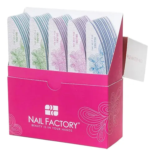 Pack de Limas Nail Factory en Rosa Azul o Verde a Elegir | Grado B