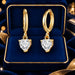 Aretes Color Plateado con Baño Color Dorado, Regalo para Mujer | Grado B
