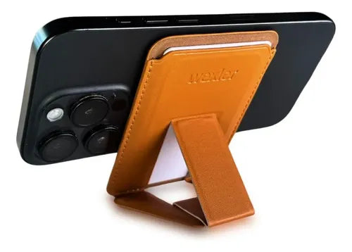Tarjetero Cartera Magnético Compatible con MagSafe para iPhone Color Camel | Grado B