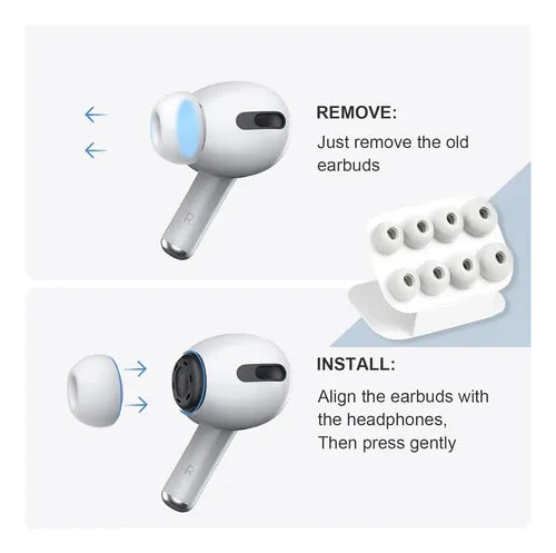 Funda Transparente de Silicona para AirPods Pro 3 con Llavero y Almohadillas | Grado B