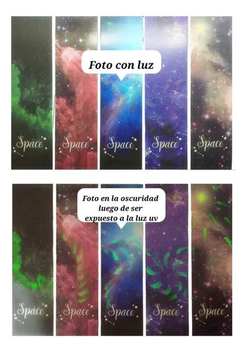 10 Marcapáginas que Brillan en la Oscuridad Modelo 3362 | Grado B