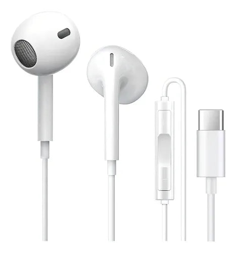 Audífonos Tipo C Cable Manos Libres para Samsung para Huawei | Grado B