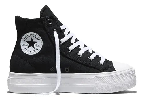 Tenis Converse Day One Platform A19292C Mujer Negro Liso Talla 24 MX | Grado A