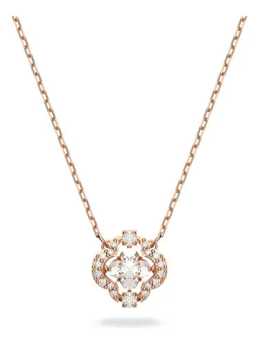 Collar de Corazón Brillante Blanco | Grado B