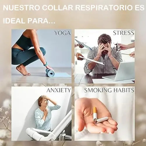 Collar de Respiración Ajustable para Dejar de Fumar 72 cm 3 Piezas | Grado B