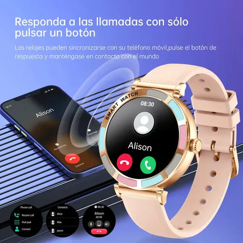 Reloj Inteligente Mujer Tizoop Smartwatch 1.27", Resistente al Agua y Llamadas Bluetooth | Grado B