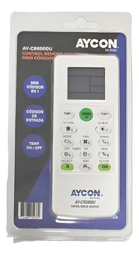 Control Remoto Universal para Aire Acondicionado | Grado B