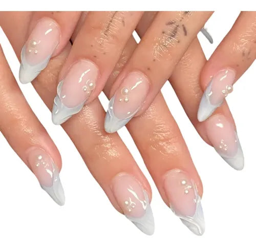 24 Uñas Postizas de Presión Modelo BT009 | Grado B