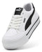 Tenis Puma Court Classic Vulc FS Platform Blanco y Negro Talla 24 MX | Grado B