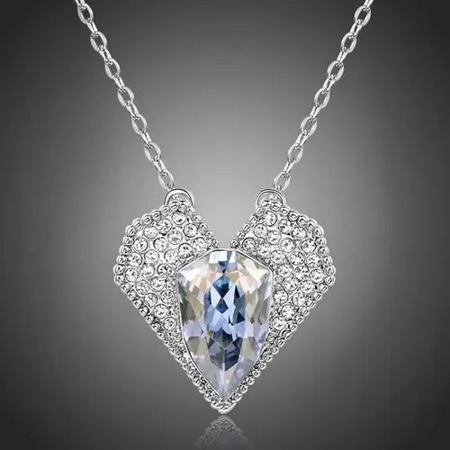 Collar de Corazón Amor Eterno con Cristal | Grado B