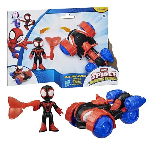 Set Spidey and His Amazing Friends Tecno-moto Miles Morales | Grado A