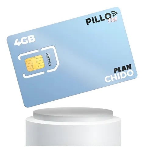 pillofon sim recargable chido 5gb   redes 30 da­as chip 1