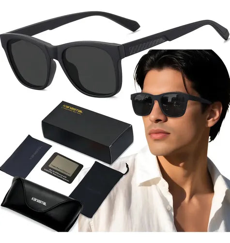 Lentes de Sol Hombre Dama Gafas Oscuros Polarizadas Retro | Grado B