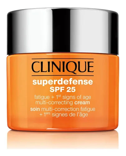 Crema Clinique Antiedad Superdefense SPF 25 Fatigue Multicorrección 50ML Luminosidad 12H Grasa | Grado B