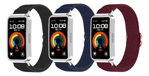 3 Correas para Huawei Band 9 y 8 de Nylon y Silicona con Funda | Grado B