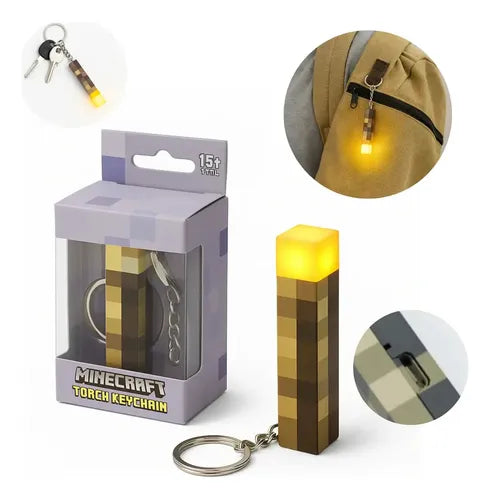 2 Llaveros de Antorcha Luminosa con Luz Nocturna | Grado B