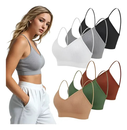 Bralette sin Aros con Cuello V para Niña | Grado B